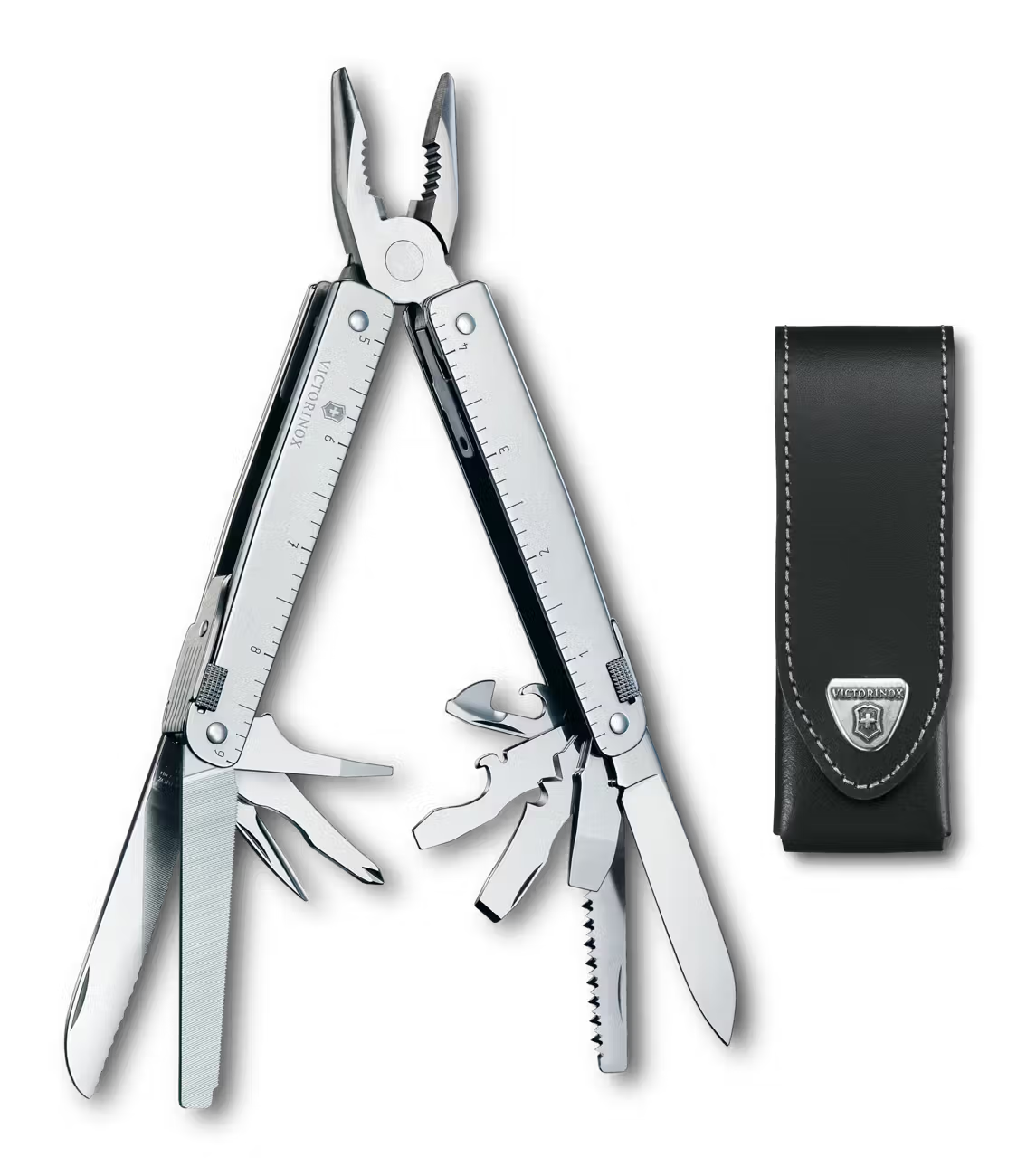 Victorinox Swiss Tool with a black pouch