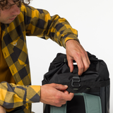 Wild Country Climbing Crag Hauler 25 Backpack Outdoor Action Black/Marsh - Roll top closure