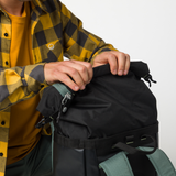 Wild Country Climbing Crag Hauler 25 Backpack Outdoor Action Black/Marsh - Roll top closure