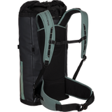 Wild Country Climbing Crag Hauler 40 Backpack Outdoor Action Black/Marsh - Back Angled