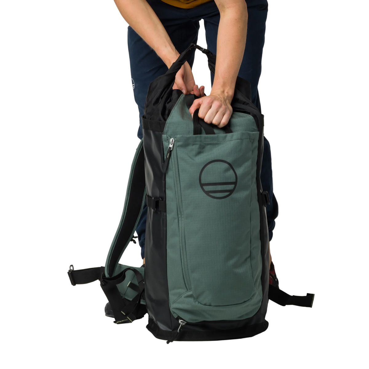 Wild Country Climbing Crag Hauler 40 Backpack Outdoor Action Black/Marsh - Backpack Straps