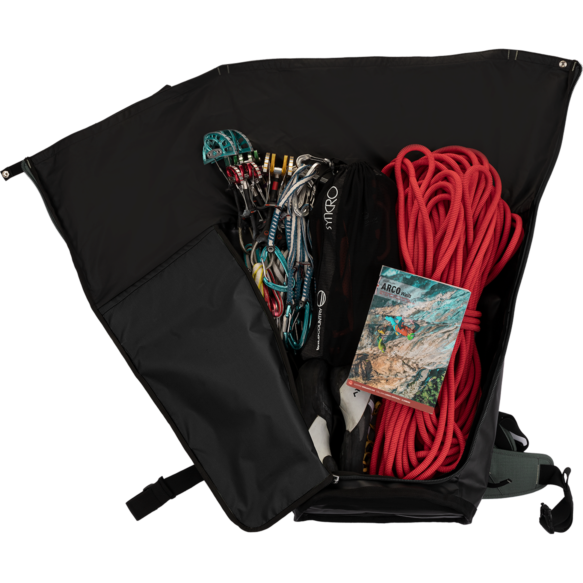 Wild Country Climbing Crag Hauler 40 Backpack Outdoor Action Black/Marsh - Generous compartment