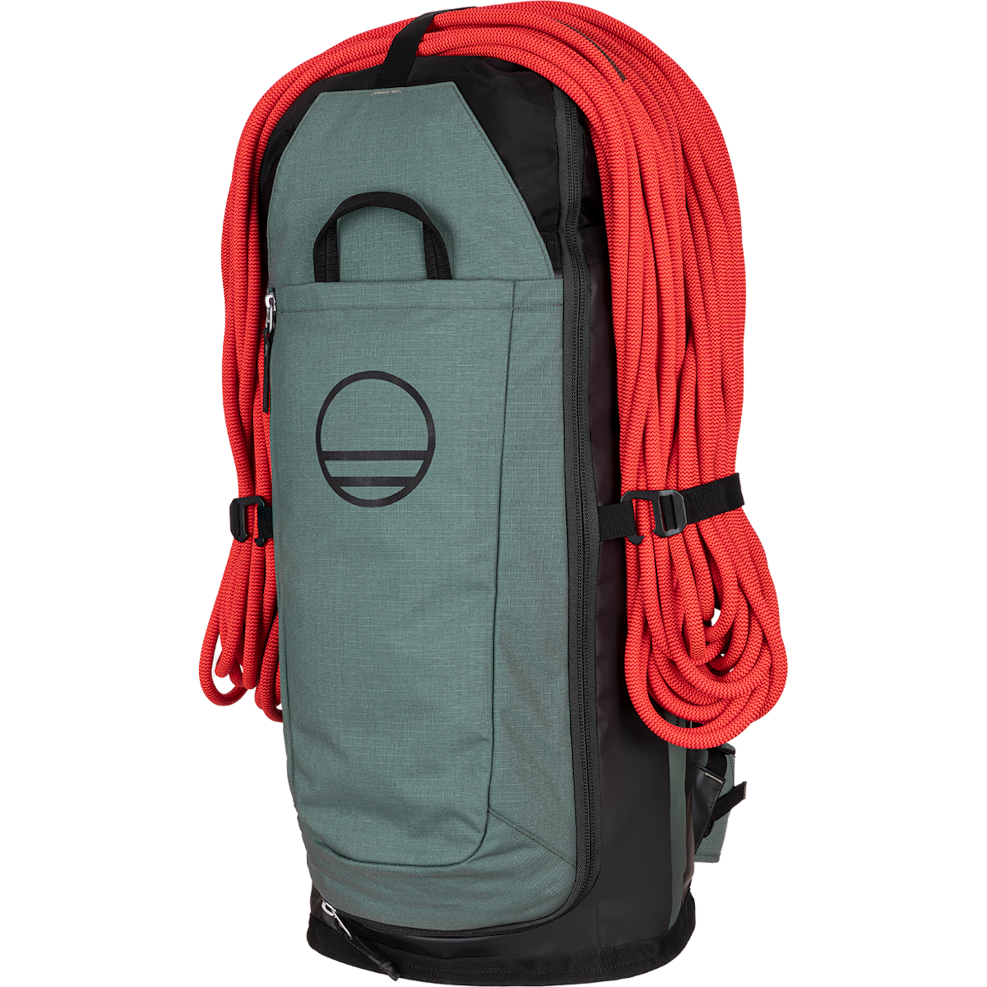 Wild Country Climbing Crag Hauler 40 Backpack Outdoor Action Black/Marsh - Self-standing design