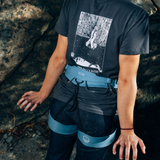 Wild Country Climbing Flow 2.0 Women's Harness Deepwater/Petrol - Back View of Model