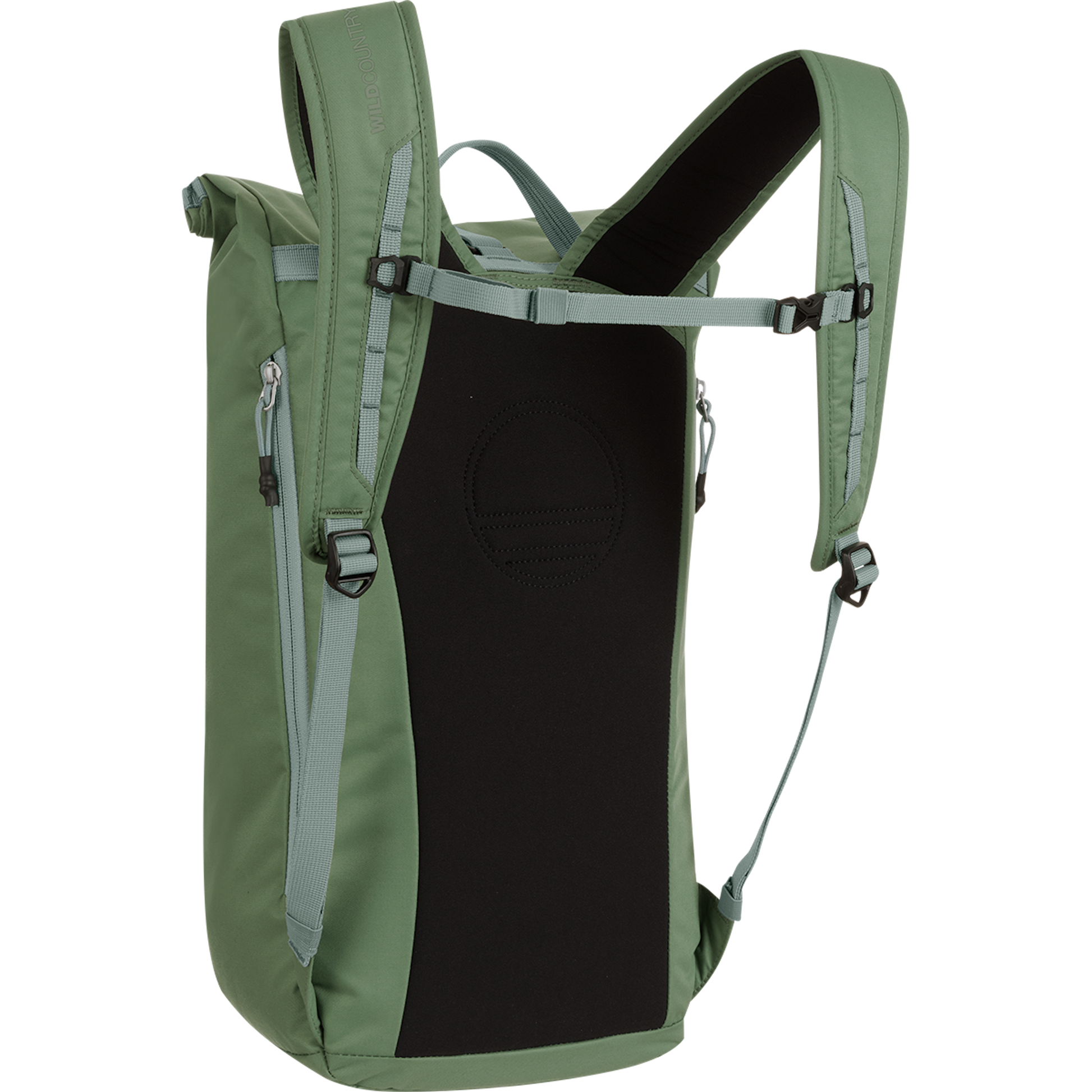 Wild Country Climbing Flow Back Pack - back left angle view green