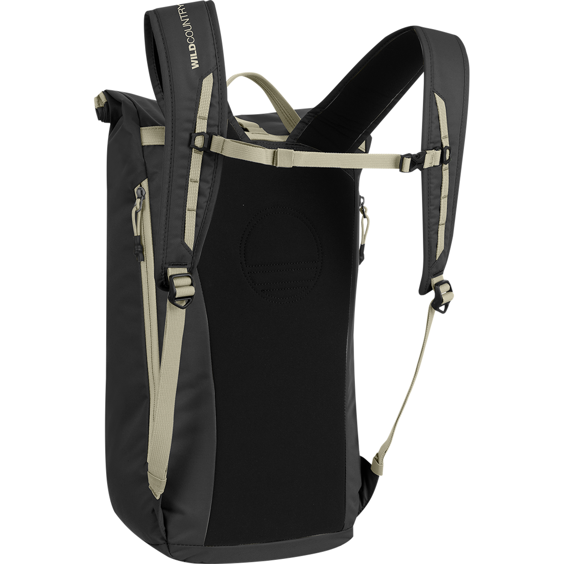 Wild Country Climbing Flow Back Pack - back left angle view onyx