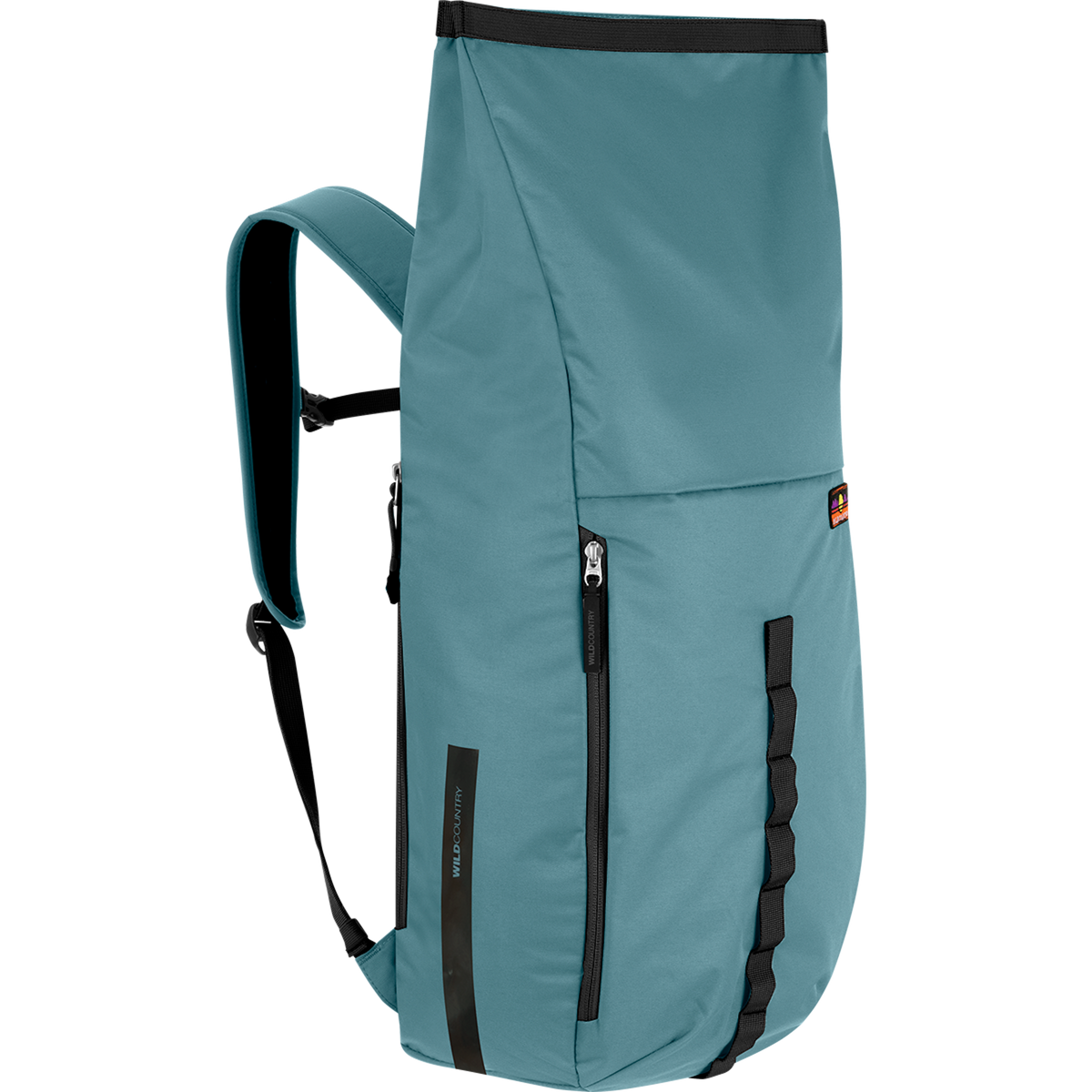 Wild Country Climbing Flow Back Pack - front right angle roll top view