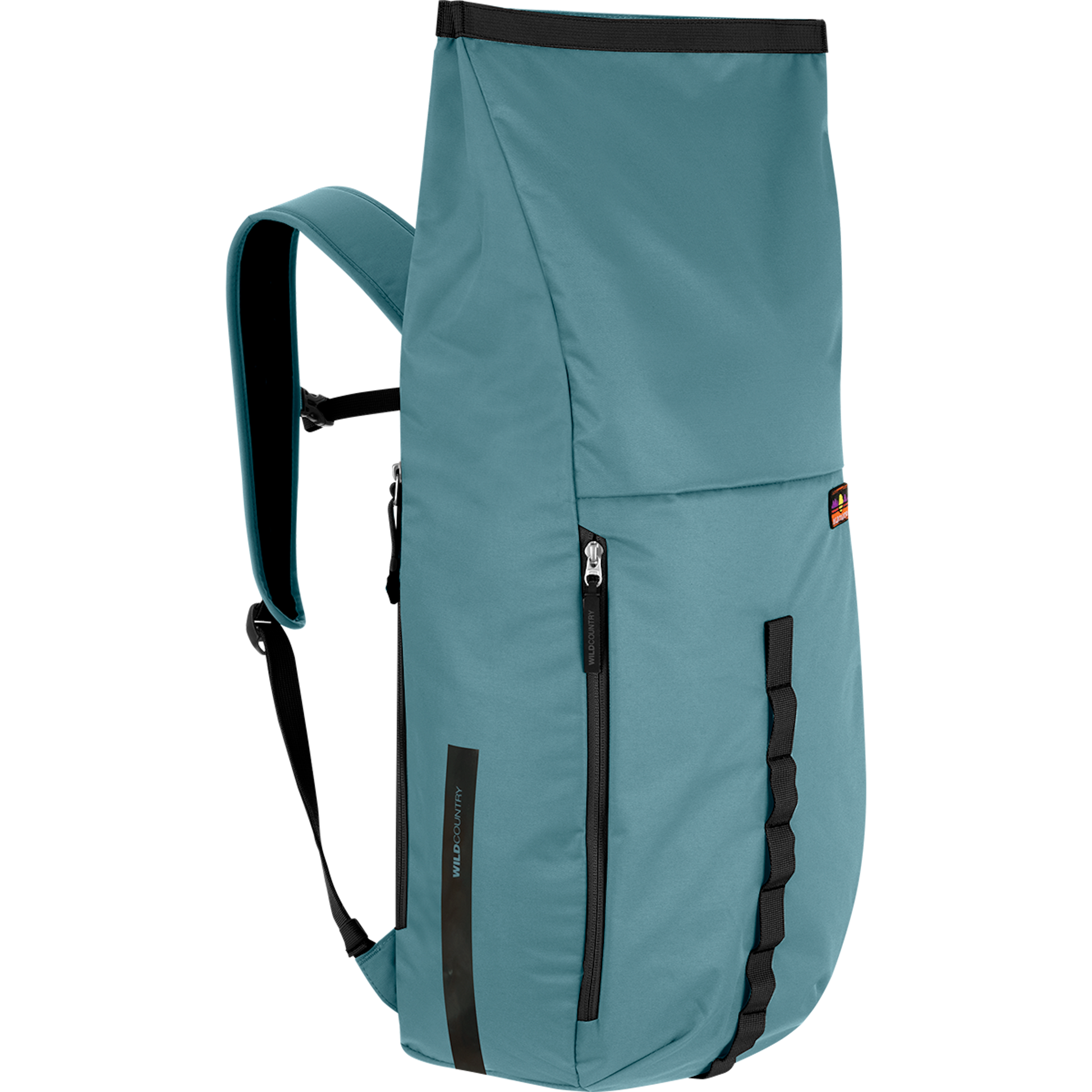 Wild Country Climbing Flow Back Pack - front right angle roll top view
