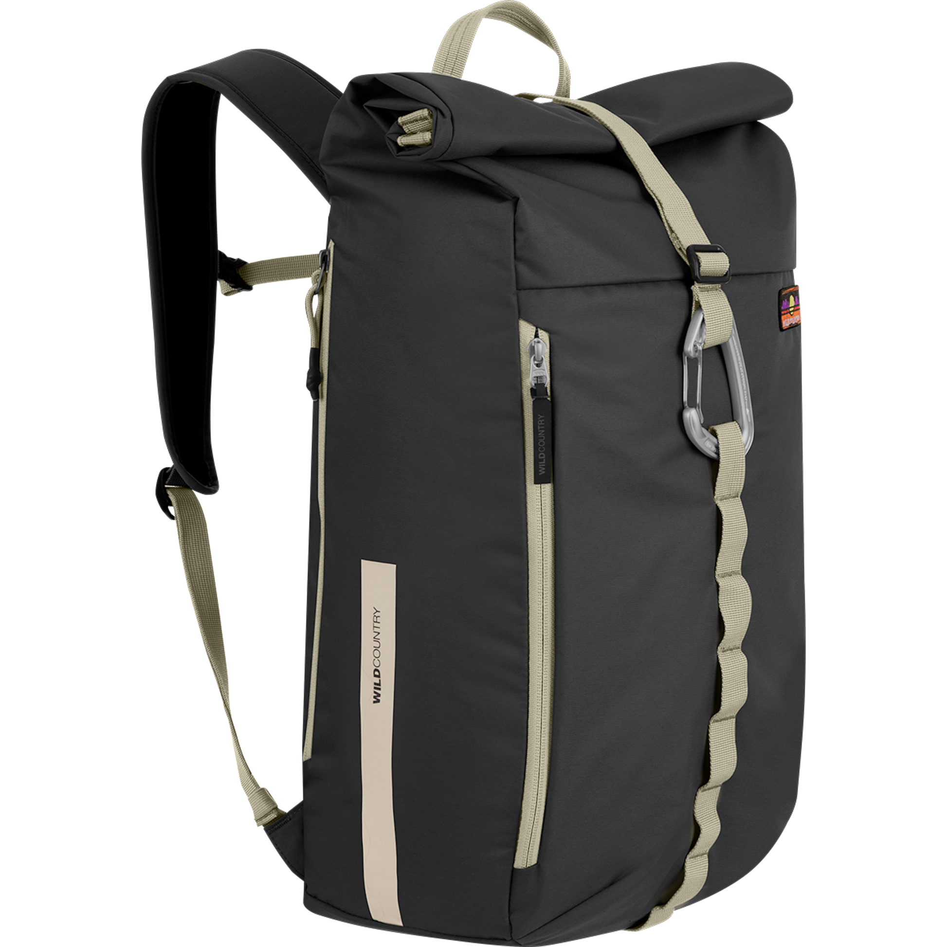 Wild Country Climbing Flow Back Pack - front right angle view onyx