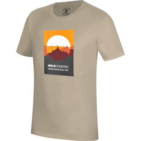 Wild Country Climbing Flow Men's T-Shirt Brindle - Front Angled
