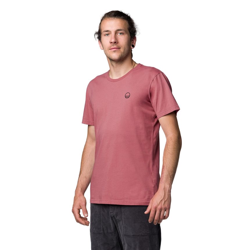 Wild Country Climbing Flow Men's T-Shirt Mallow - Front Angled Fit on Model