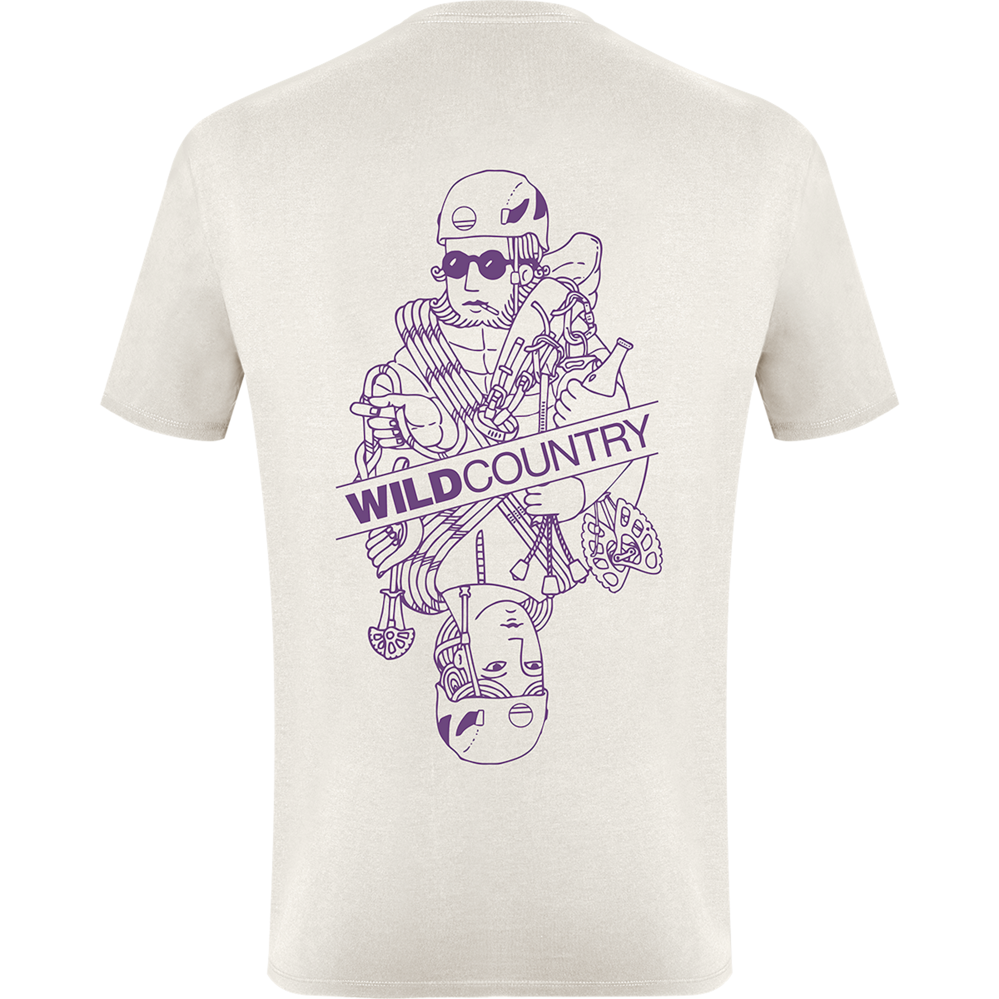 Wild Country Climbing Flow Men's T-Shirt Moonstone - Back