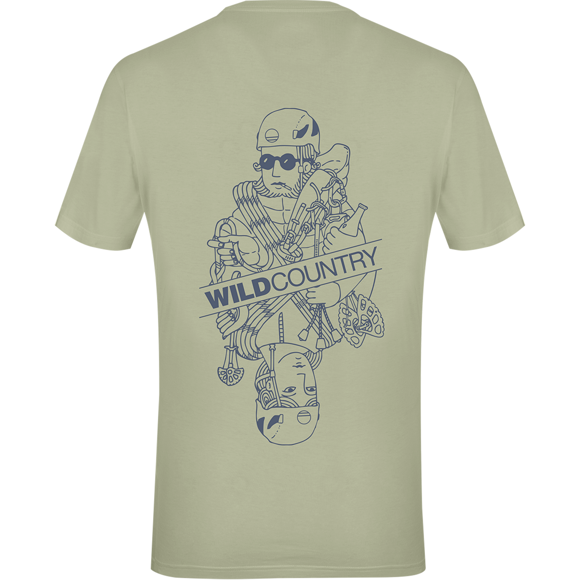 Wild Country Climbing Flow T-Shirt Man Outdoor Action Jade - Back