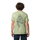 Wild Country Climbing Flow T-Shirt Man Outdoor Action Jade - Back Fit on Model