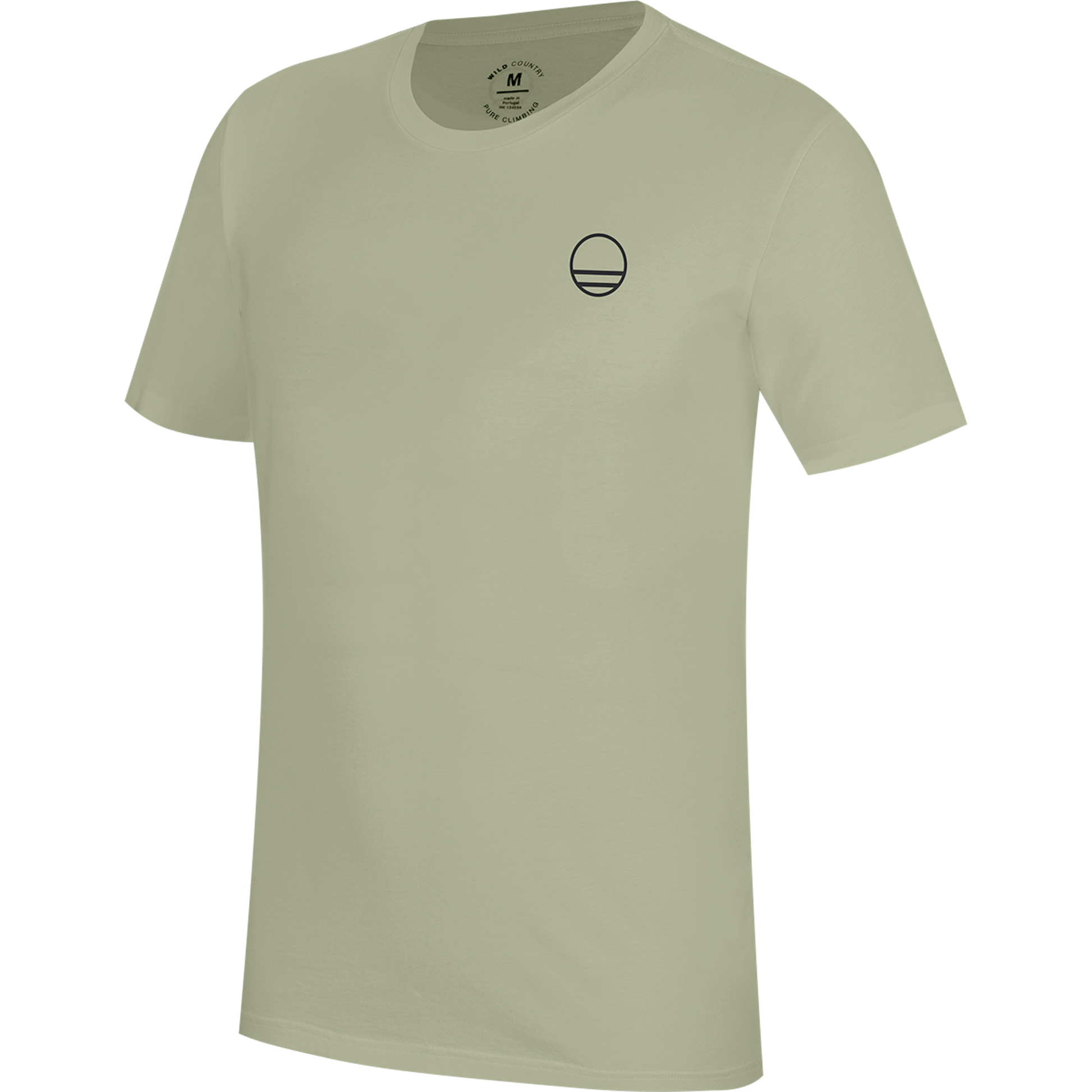 Wild Country Climbing Flow T-Shirt Man Outdoor Action Jade - Front Angled