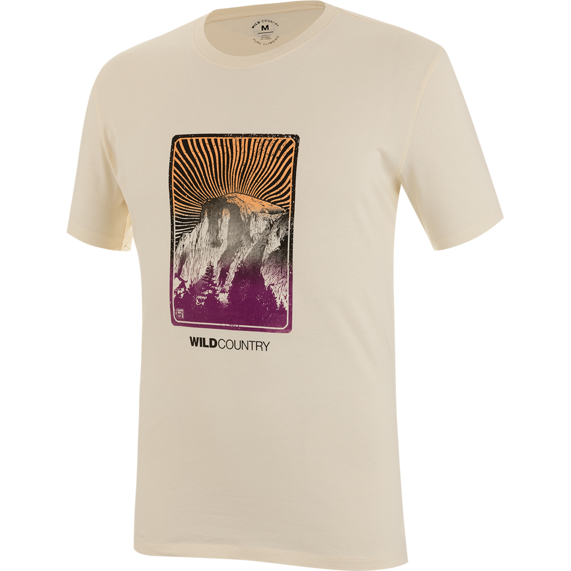 Wild Country Climbing Flow T-Shirt Man Outdoor Action Quartz - Front Angled