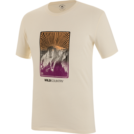 Wild Country Climbing Flow T-Shirt Man Outdoor Action Quartz - Front Angled