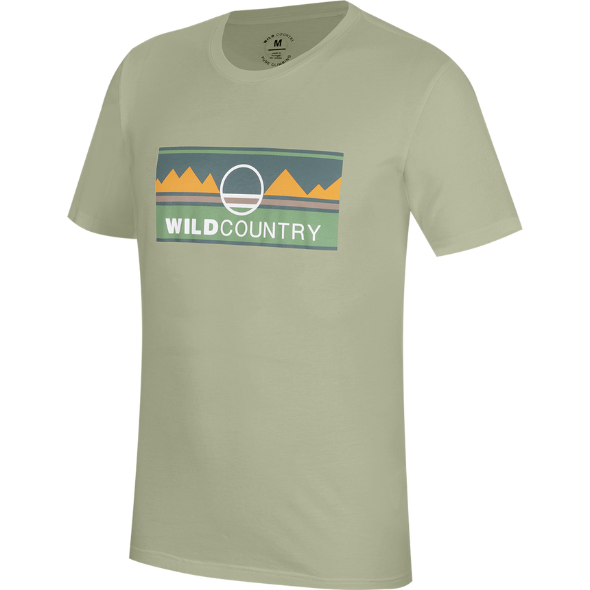 Wild Country Climbing Heritage Men's T-Shirt Jade - Front Angled