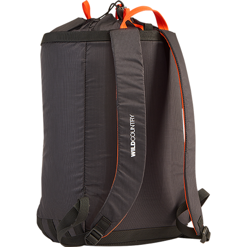 Wild Country Climbing Mosquito Backpack Black Back Angle View