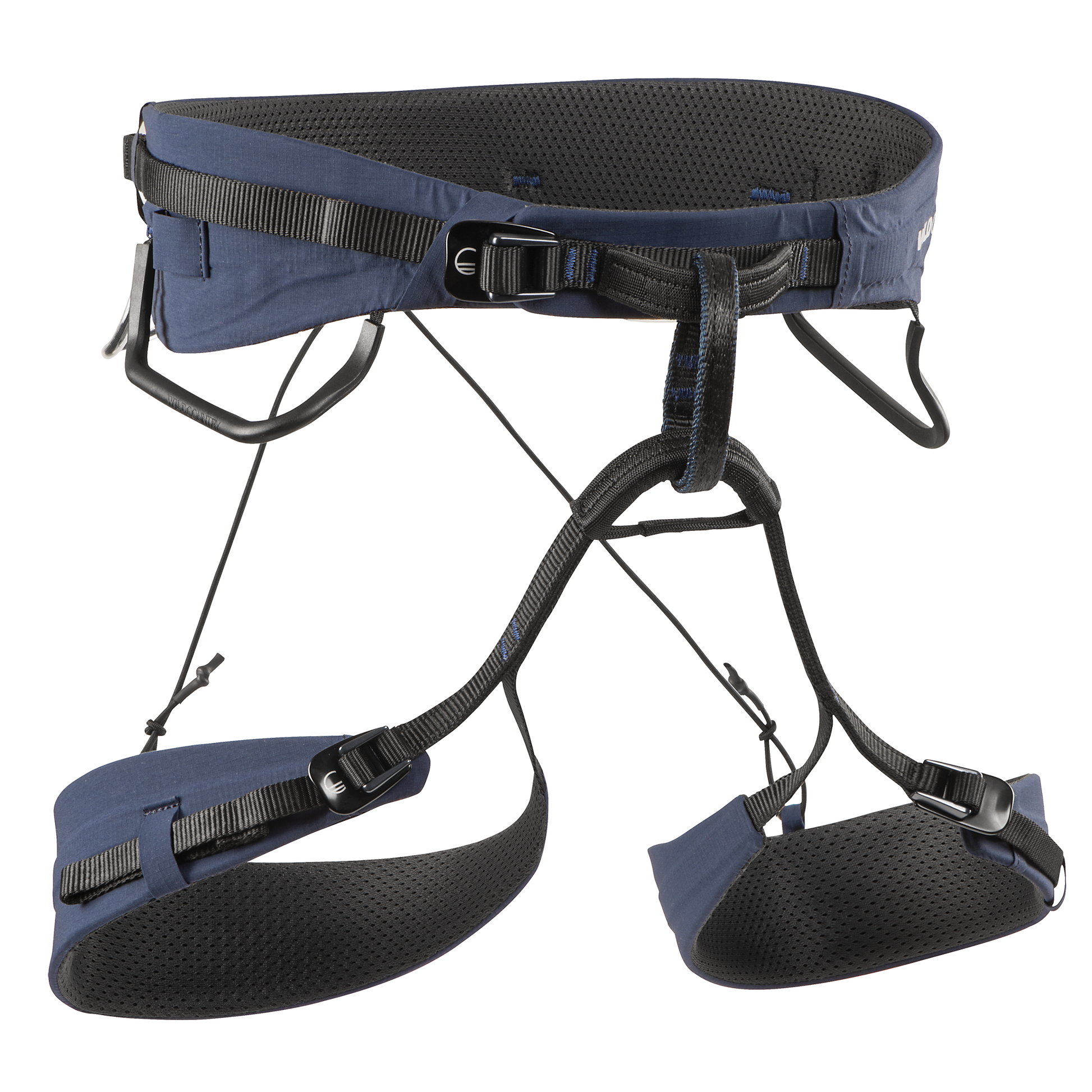 Wild Country Climbing Mosquito Pro Harness Outdoor Action Navy - Front Angled