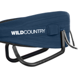 Wild Country Climbing Mosquito Pro Harness Outdoor Action Navy - Side Logo
