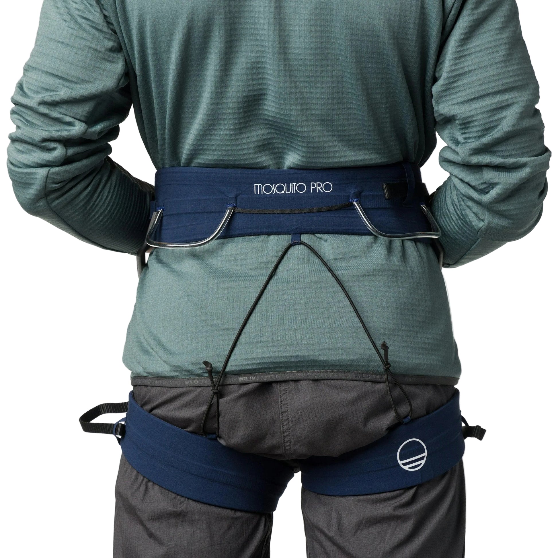 Wild Country Climbing Mosquito Pro Harness Outdoor Action Navy - Webbing straps