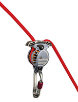 Wild Country Climbing Revo Belay Device - full view with rope