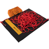 Wild Country Climbing Rope Bag Sandstone - Open with Rope on top