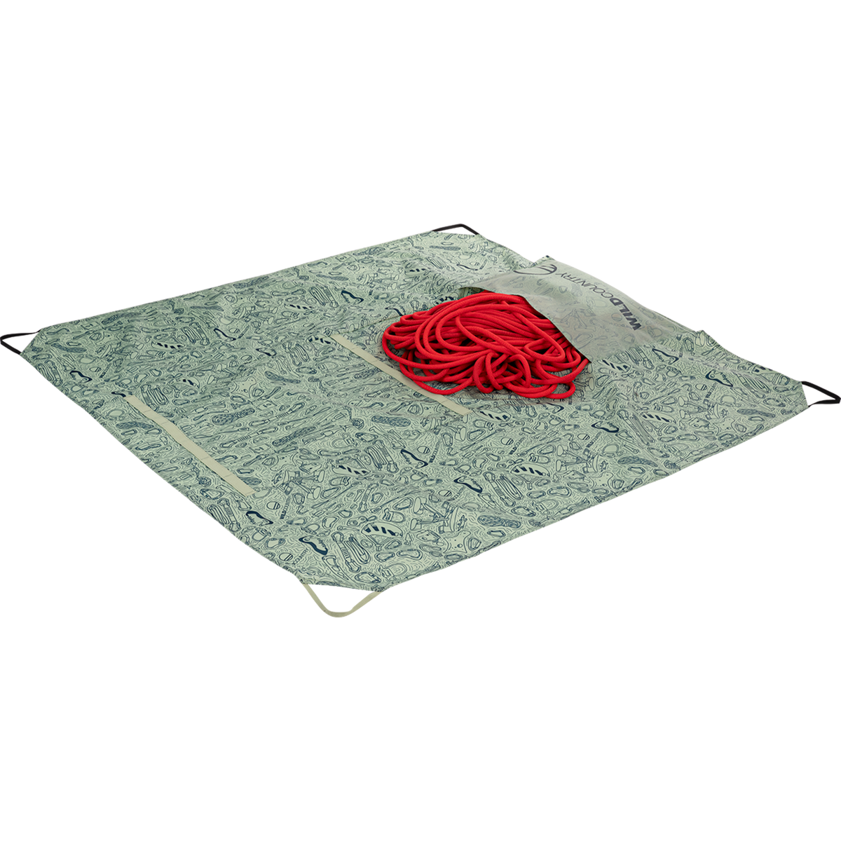 Wild Country Climbing Rope Tarp Full Open View With Rope Compartment