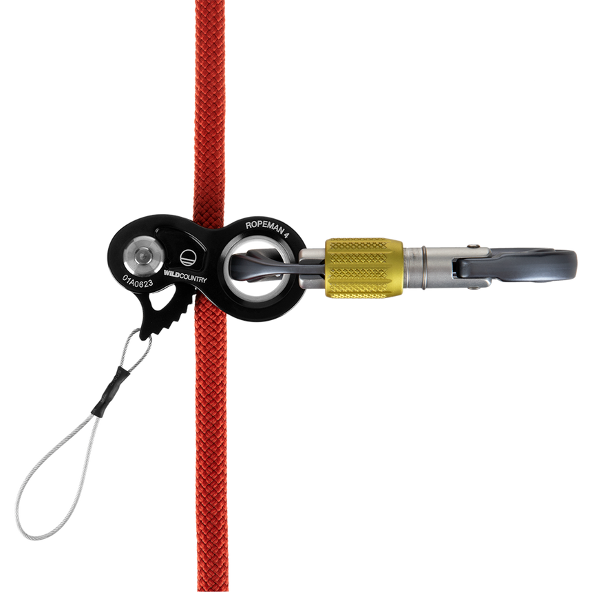 Wild Country Climbing Ropeman 4 Ascender Outdoor Action Black - For 8mm to 13mm ropes