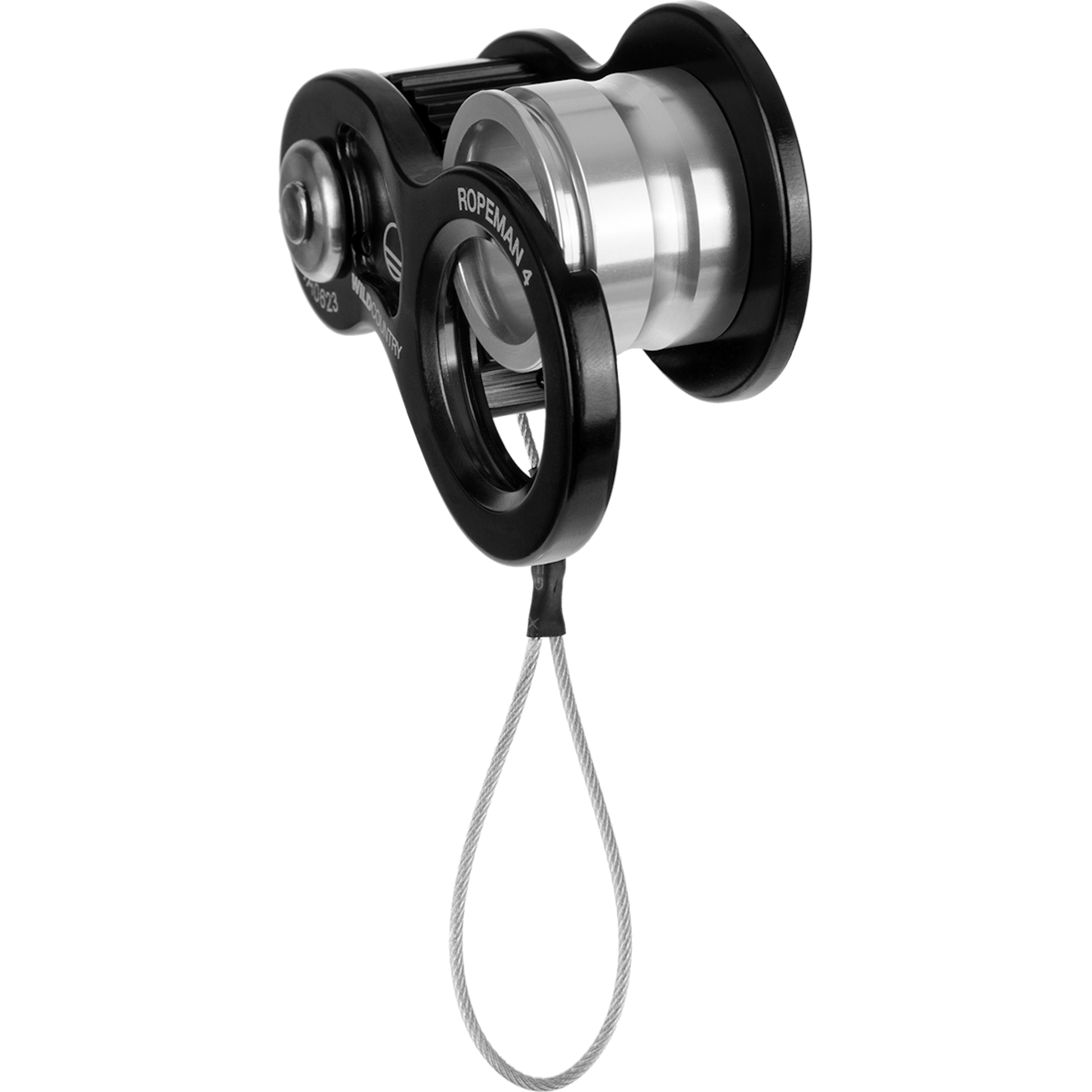 Wild Country Climbing Ropeman 4 Ascender Outdoor Action Black - Spring-loaded side plate