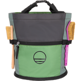 Wild Country Climbing Sequence Chalk Bucket Outdoor Action Green Ivy/Marsh/Onyx - Front with Brushes