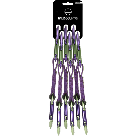 Wild Country Climbing Session Quickdraw 6x12cm - Purple/Green SET