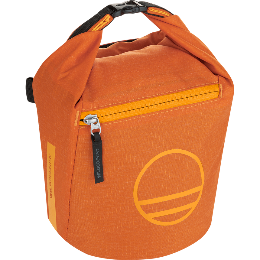 Wild Country Climbing Spotter Boulder Bag Sandstone - Front Angle Rolltop