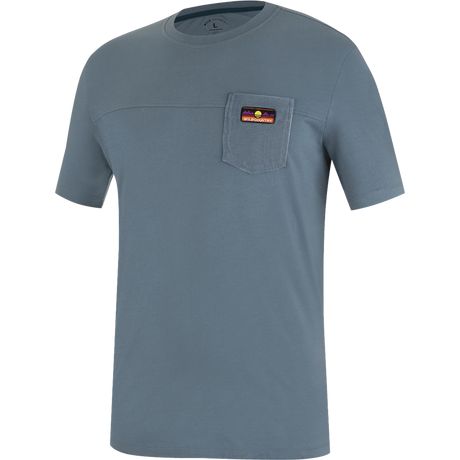 Wild Country Climbing Spotter T-Shirt Man Outdoor Action Deepwater - Front Angled