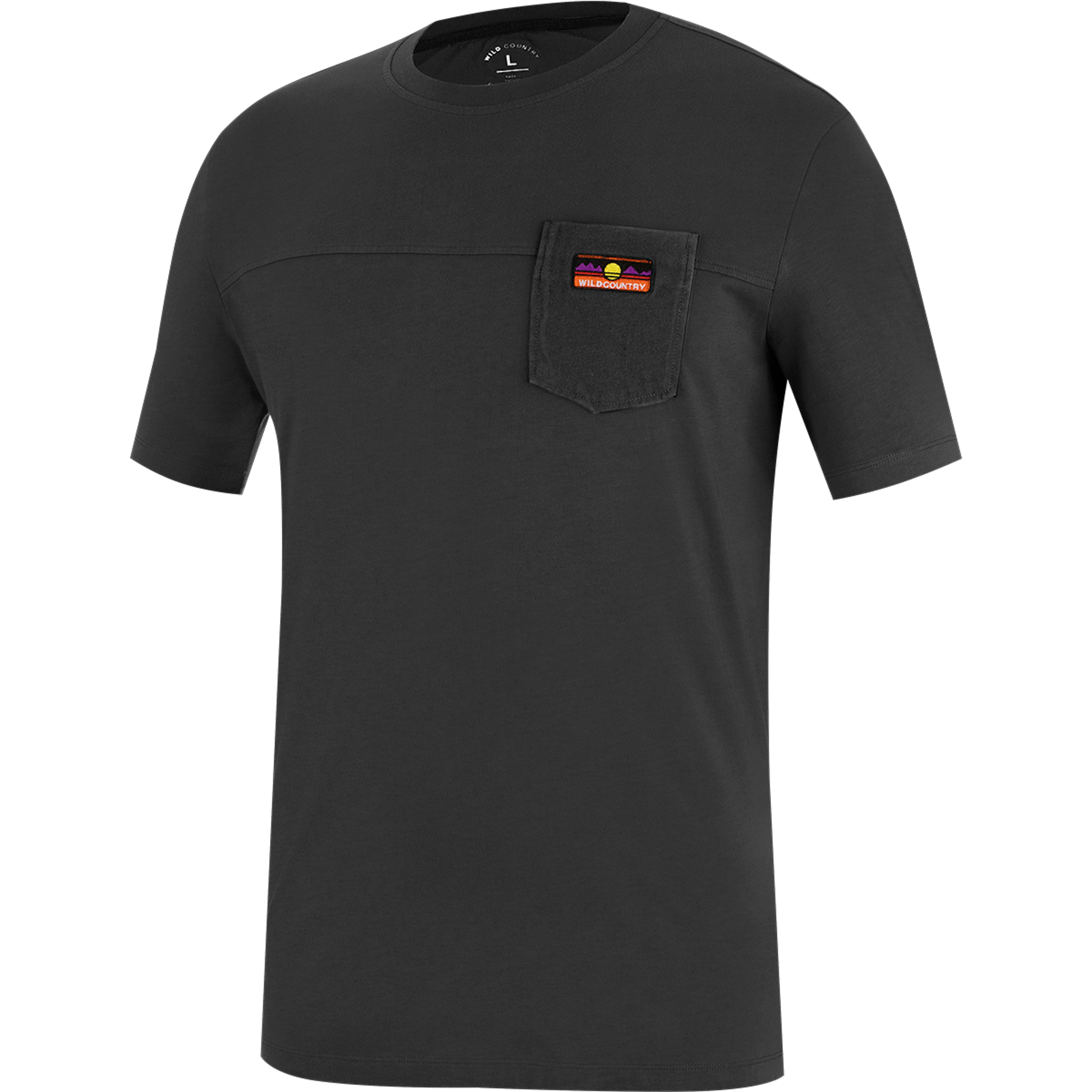 Wild Country Climbing Spotter T-Shirt Man Outdoor Action Onyx - Front Angled