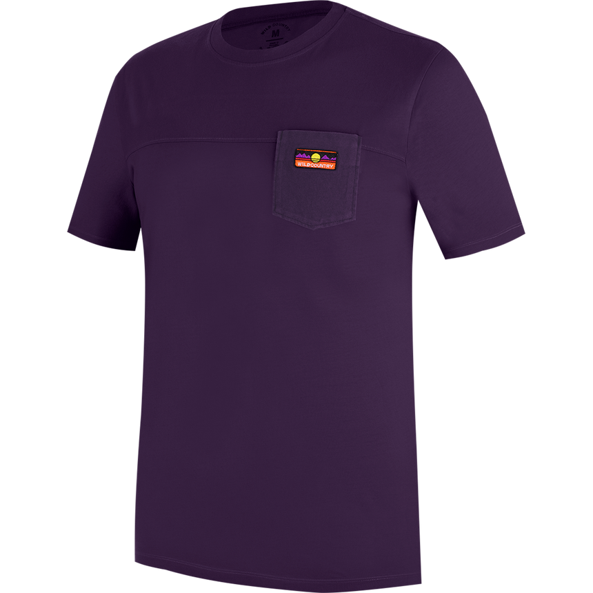 Wild Country Climbing Spotter T-Shirt Man Outdoor Action Parachute - Front Angled