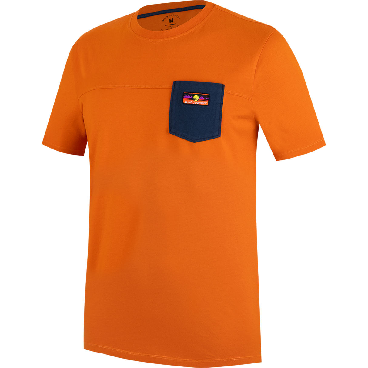 Wild Country Climbing Spotter T-Shirt Man Outdoor Action Sandstone - Front Angled