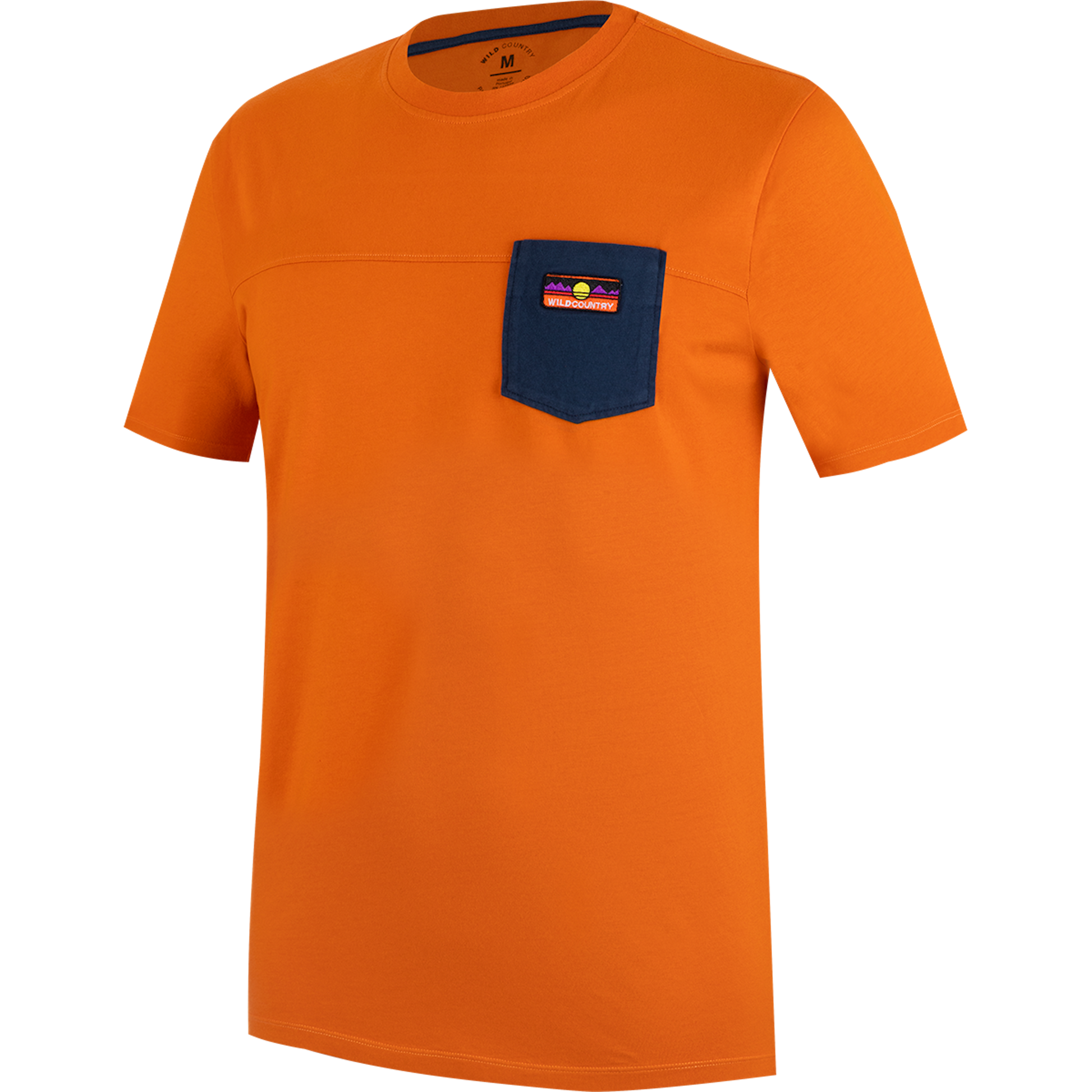 Wild Country Climbing Spotter T-Shirt Man Outdoor Action Sandstone - Front Angled