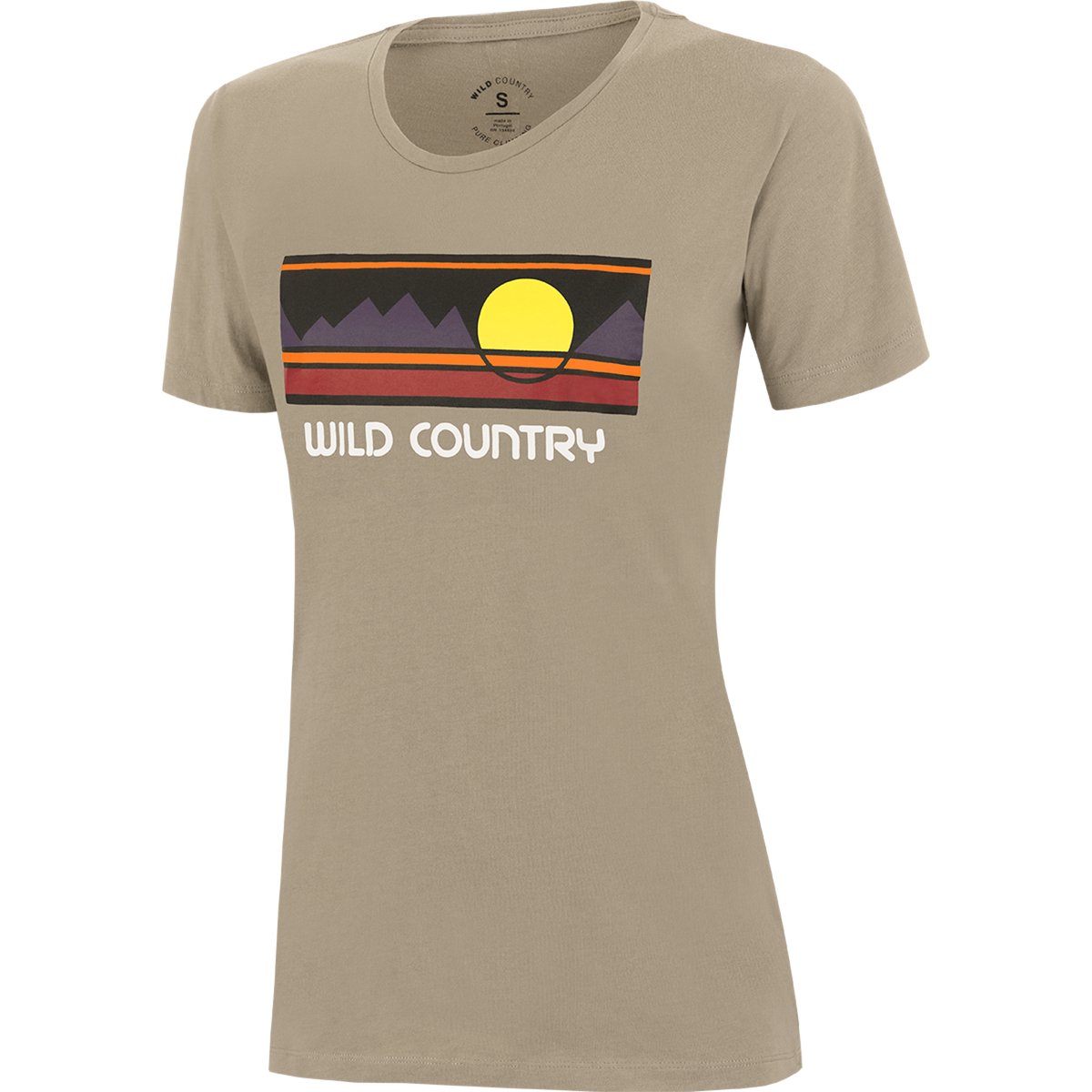 Wild Country Climbing Stamina Women's T-Shirt Brindle - Front Angle View