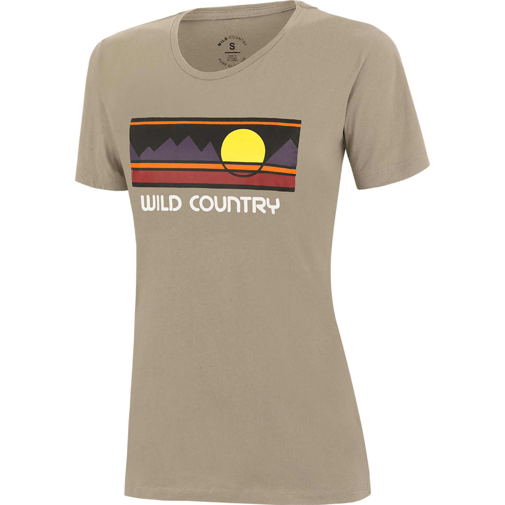 Wild Country Climbing Stamina Women's T-Shirt Brindle - Front Angle View