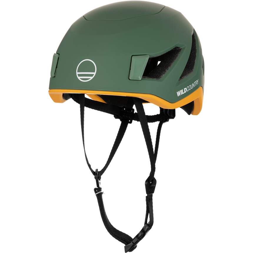 Wild Country Climbing Syncro Helmet Outdoor Action Green Ivy- Front Angled