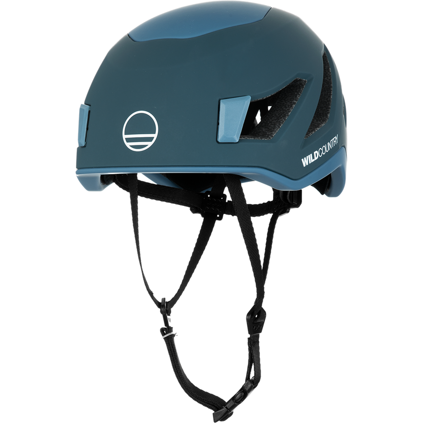 Wild Country Climbing Syncro Helmet Outdoor Action Petrol - Front Angled