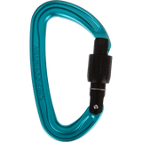 Wild Country Climbing Wildscrew Screwgate Carabiner Black/Turquoise - Closed