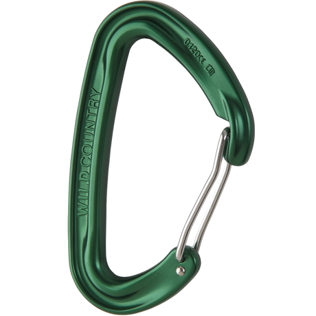 Wild Country Climbing Wildwire Carabiner Outdoor Action Green - Angle