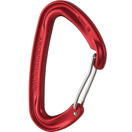 Wild Country Climbing Wildwire Carabiner Outdoor Action Red - Angle