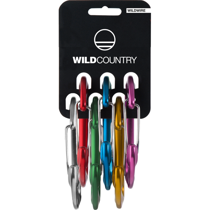 Wild Country Climbing Wildwire Rack 6 Pack Carabiner - SET