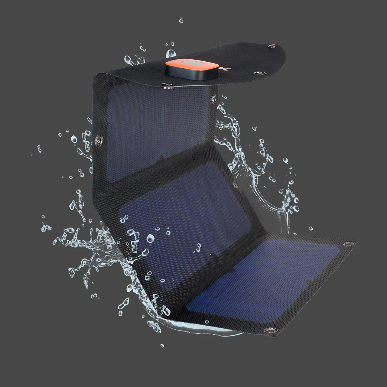 Xtorm SolarBooster 21W + Xtorm Rugged Power Bank 10.000 - Product Overview with Grey Background