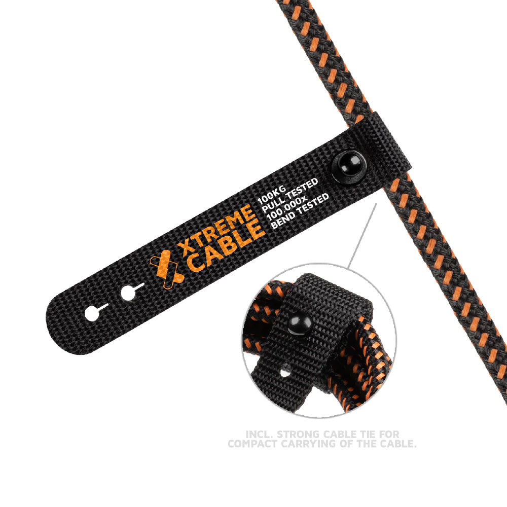 Xtorm Xtreme USB to Micro - Lifetime Warranty Cable  (1.5m) - Cable Strap