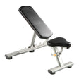 Adjustable weight bench on a white background